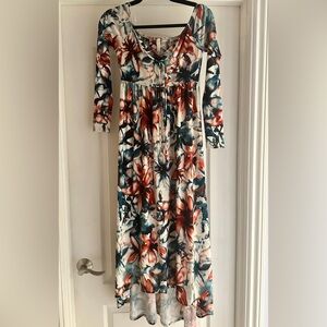 Pink blush maternity dress